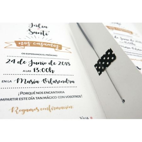 Invitación modelo Bengalas