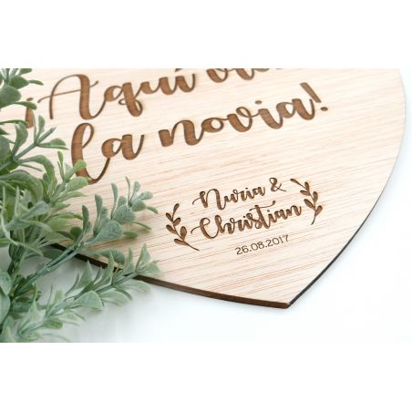 Madera personalizada Corazón