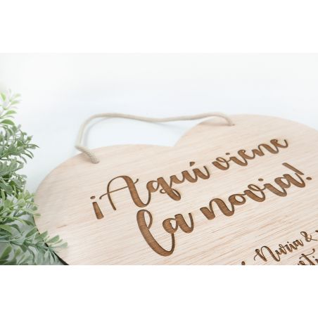 Madera personalizada Corazón