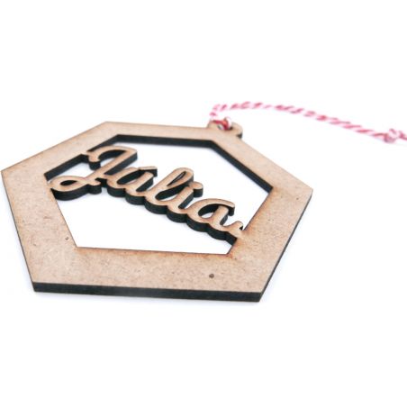 Pentágono de madera personalizado