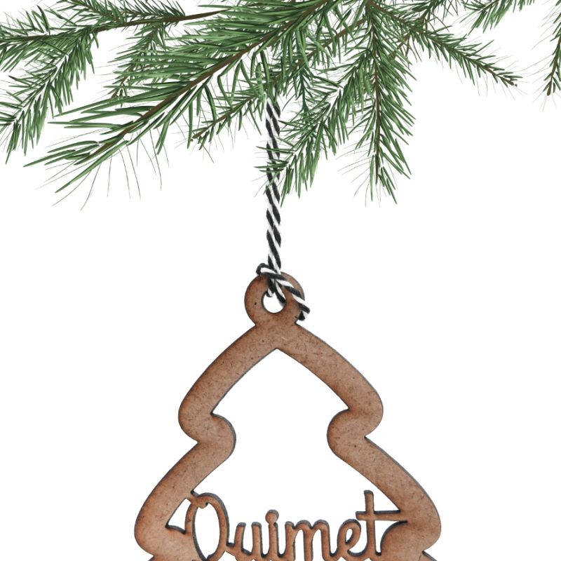 Árbol de madera personalizado - Decoración navideña