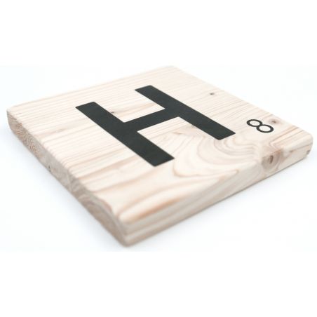 Alfabeto de madera Scrabble