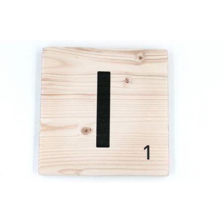 Alfabeto de madera Scrabble