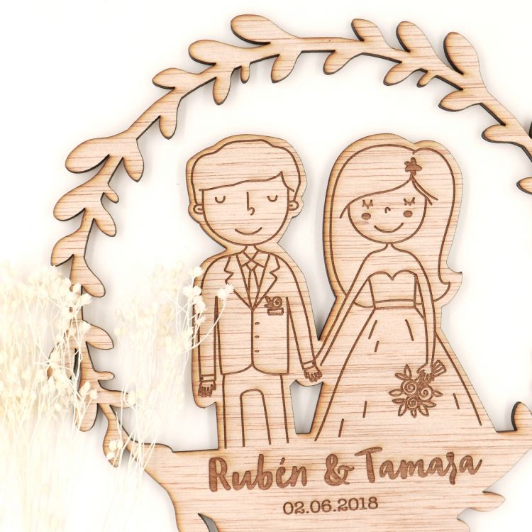 Cake topper Novios