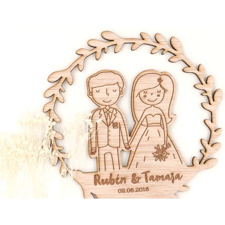 Cake topper Novios