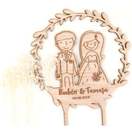 Cake topper Novios