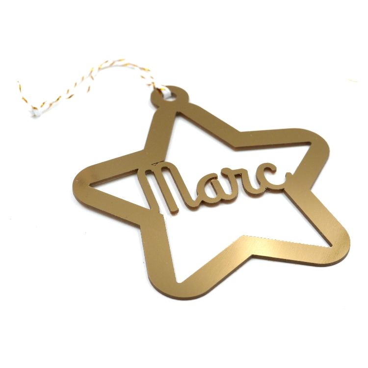 Estrella de madera personalizada