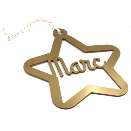 Estrella de madera personalizada