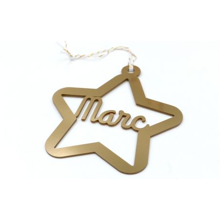 Estrella de madera personalizada