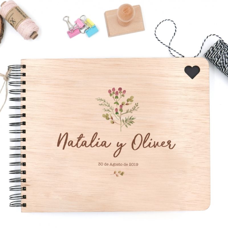 Honestidad cobija hélice Libro de firmas de boda personalizado - Modelo miel