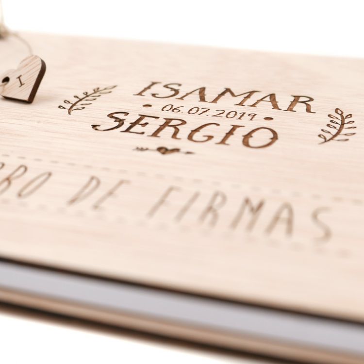 Libro de Firmas modelo Wood