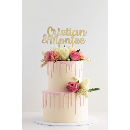 Cake topper Dorado