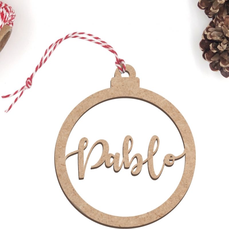 Bola de Navidad modelo Lettering