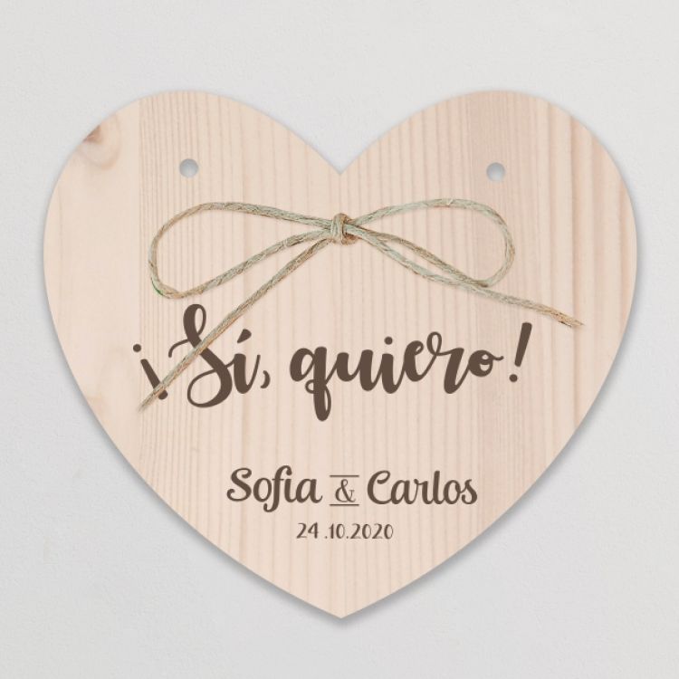 Porta alianzas tocón de madera personalizado – TU GRAN DIA