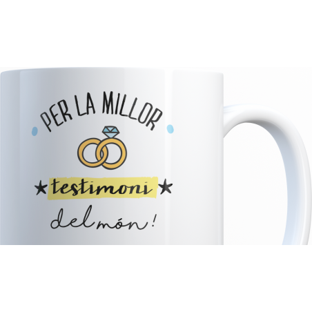 Taza modelo "Mejor testigo del Mundo"