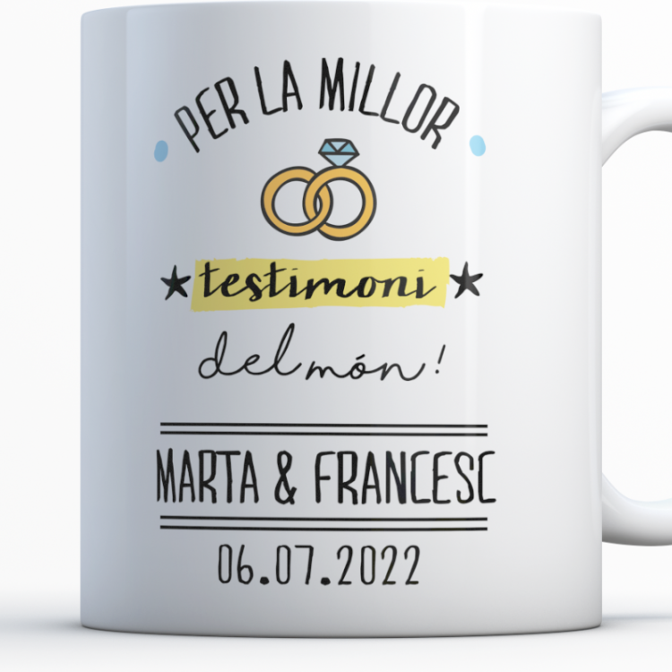 Taza modelo "Mejor testigo del Mundo"