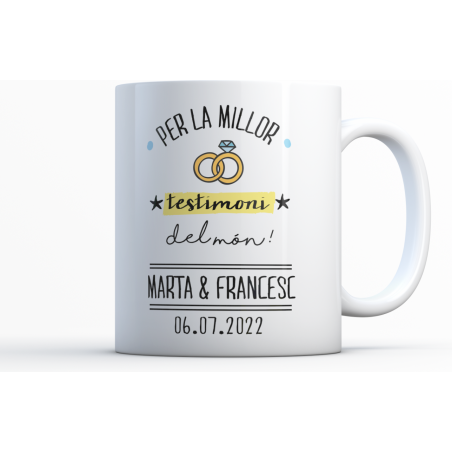 Taza modelo "Mejor testigo del Mundo"