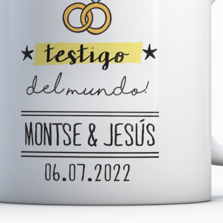 Taza modelo "Mejor testigo del Mundo"