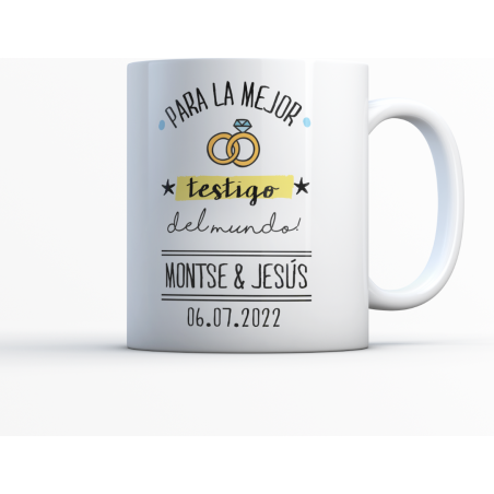 Taza modelo "Mejor testigo del Mundo"