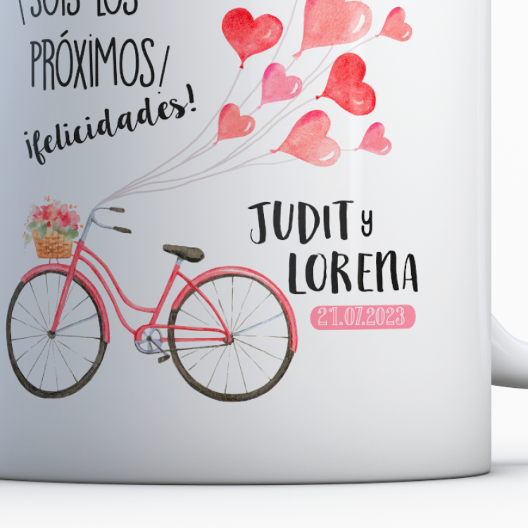 Pack de dos tazas para los próximos modelo "Bicicleta"