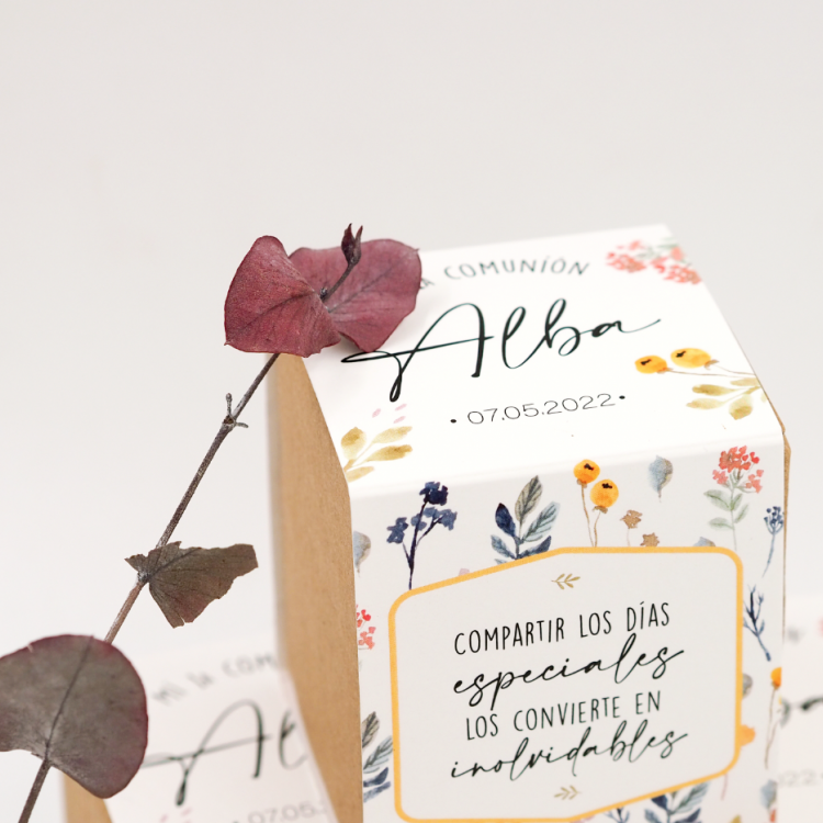 Kit de semillas modelo Floral Comunión