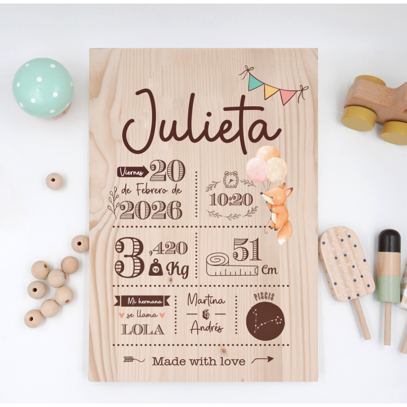 Madera de nacimiento fox