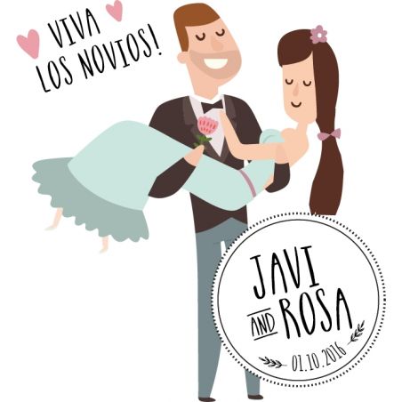 Tazas personalizadas Viva los Novios!