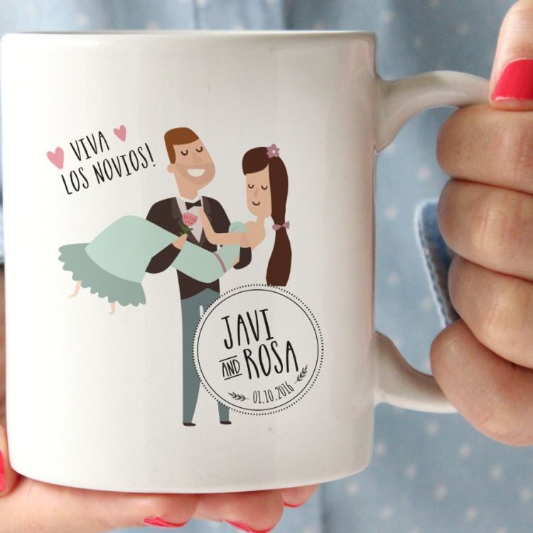 Tazas personalizadas Viva los Novios!