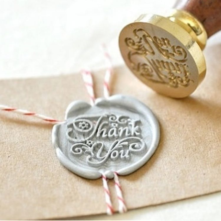 Lacre personalizado sobres boda, Doce Leguas