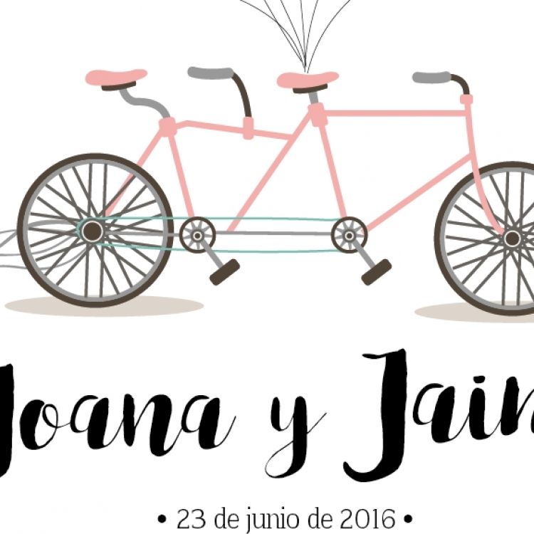 Poster huellas bicicleta