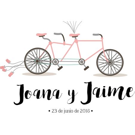 Poster huellas bicicleta
