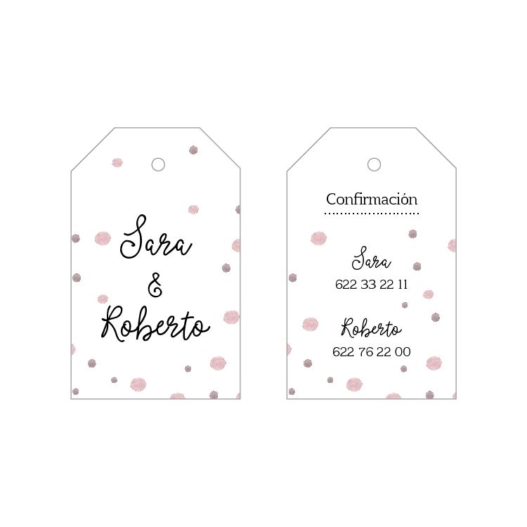 Invitación modelo Confetti