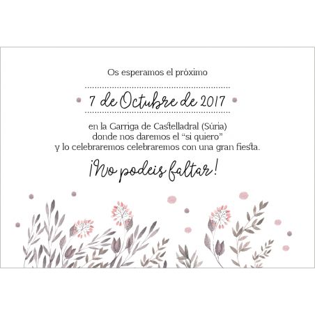 Invitación modelo Confetti