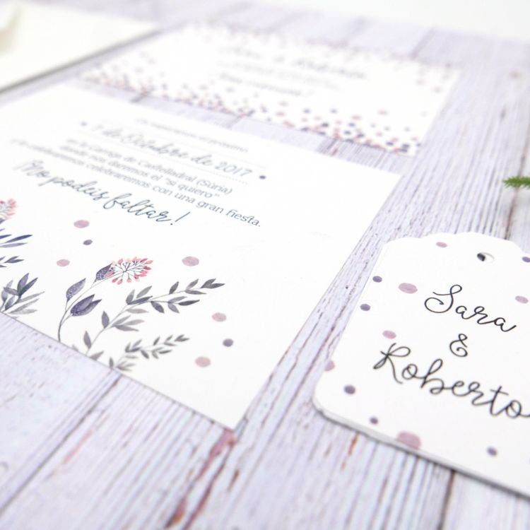 Invitación modelo Confetti