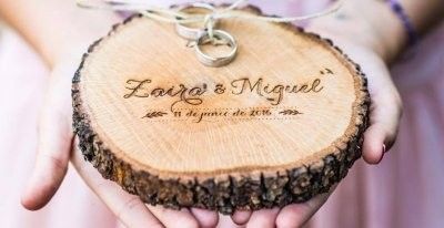 Porta-alianzas de boda personalizados