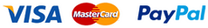 Visa, Mastercard, PayPal